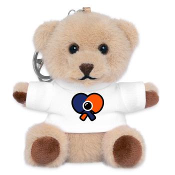 Table Tennis Rackets Heart Table Tennis Love - Teddy Keyring - white - Front