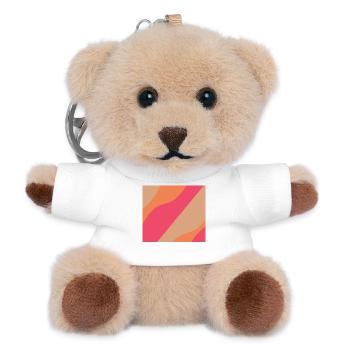 Tidefold Sunset Stripes - Teddy Keyring - white - Front