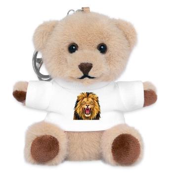 Lion Rugissant - Porte-clés ourson - blanc - Devant