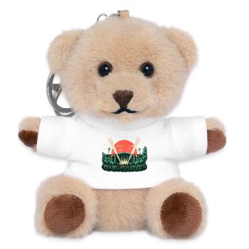 B3B3D576-F368-4D18-9862-6A81A461F9F7 - Teddy Keyring - white - Front