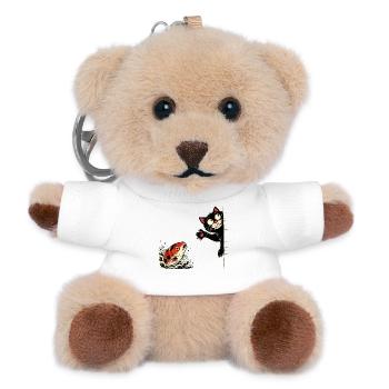 Koi Fish Koi Carp KOI CAT Koi - Teddy Keyring - white - Front