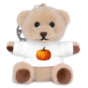 Herbstkürbis - Teddy Schlüsselanhänger - Weiß - Vorne