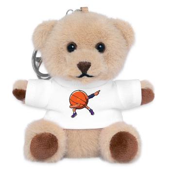 Basketball Dab - Teddy Schlüsselanhänger - Weiß - Vorne