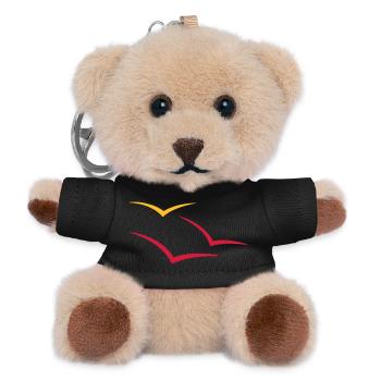 3 Möwen - Teddy Schlüsselanhänger - Schwarz - Vorne