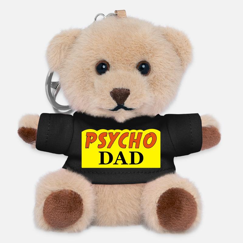 Psycho Dad - Teddy Schlüsselanhänger - Schwarz
