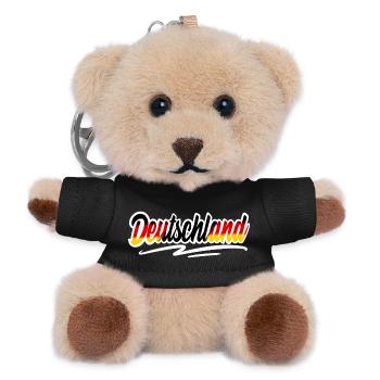 Deutschland - Teddy Schlüsselanhänger - Schwarz - Vorne