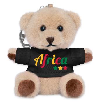 Africa / African / Afrika / Afrikaner - Teddy Schlüsselanhänger - Schwarz - Vorne