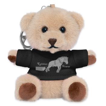 Kaltblut Power - Teddy Schlüsselanhänger - Schwarz - Vorne