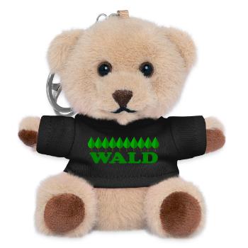 WALD - Teddy Schlüsselanhänger - Schwarz - Vorne
