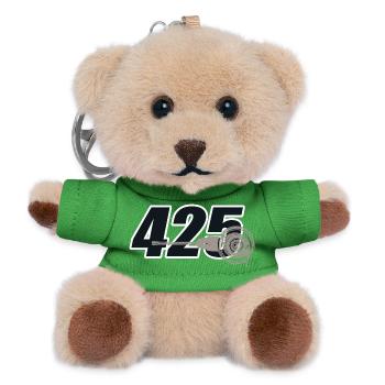 425 German Motorcycle AWO DDR - Teddy Keyring - green - Front