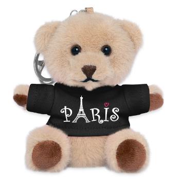 Paris (Paris) - Teddy Schlüsselanhänger - Schwarz - Vorne