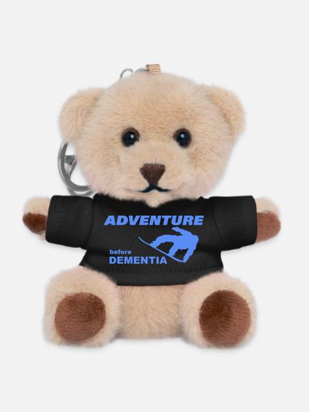 SNOWBOARD ADVENTURE - Teddy Schlüsselanhänger - Schwarz