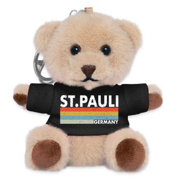 St. Pauli Hamburg - Teddy Schlüsselanhänger - Schwarz - Vorne