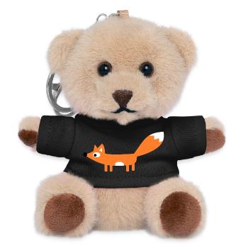 fox - Teddy Keyring - black - Front