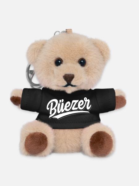 Büezer - Schweizerdeutsch - Mundart - Teddy Schlüsselanhänger - Schwarz