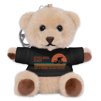 Radsport-Papa - Teddy Schlüsselanhänger - Schwarz - Vorne