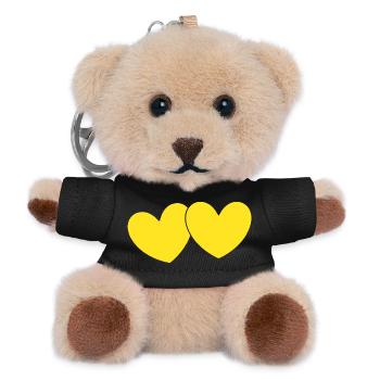 Muttertags Geschenk Mutter Muttertag Geschenkidee  - Teddy Schlüsselanhänger - Schwarz - Vorne