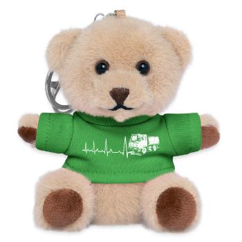 Heartbeat Multicar M25 DDR Moped Truck w - Teddy Keyring - green - Front