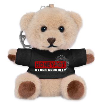 Honeypot Cybersécurité - Porte-clés ourson - noir - Devant