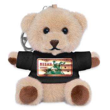 Mexico Cowboy Shield - Teddy Keyring - black - Front