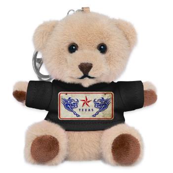 Bouclier du Texas - Porte-clés ourson - noir - Devant
