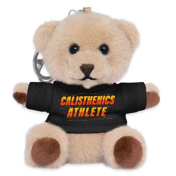 Calisthenics Athlete Motif - Teddy Keyring - black - Front