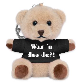 die lustigsten pfälzer shirts, was´n des do - Teddy Schlüsselanhänger - Schwarz - Vorne