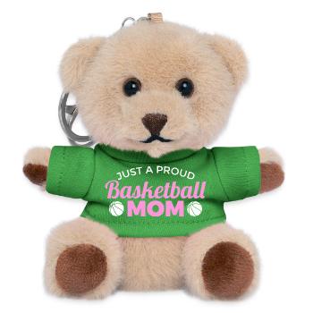 Maman basketball - Porte-clés ourson - vert - Devant