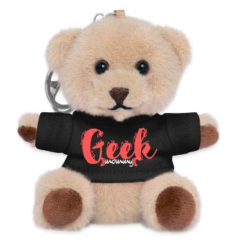 Geek-Mama-Skript - Teddy Schlüsselanhänger - Schwarz - Vorne