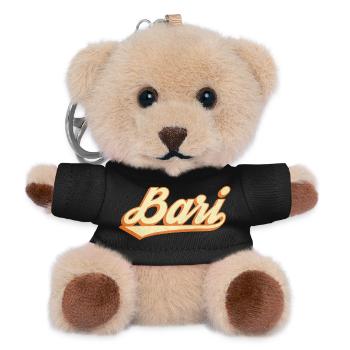 Vintage Bari lettering - Teddy Keyring - black - Front
