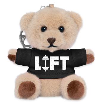Lift Deadlifting Weightlifting Weightlift Weight - Teddy Schlüsselanhänger - Schwarz - Vorne
