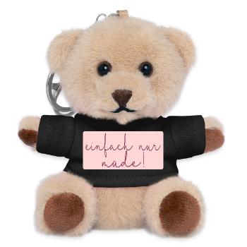 MÜDE MAMA - MUTTERTAG - Teddy Schlüsselanhänger - Schwarz - Vorne