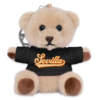 Sevilla Retro lettering - Teddy Keyring - black - Front