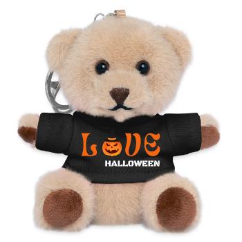 Love halloween - Teddy Keyring - black - Front