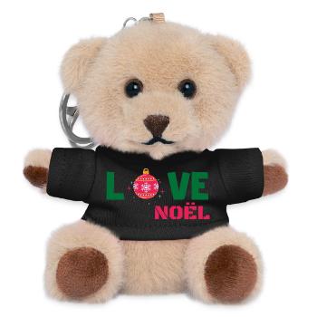 Love Noël - Porte-clés ourson - noir - Devant