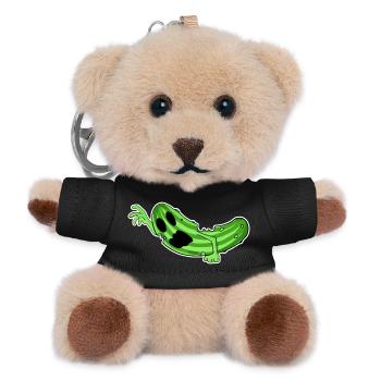 Zombie Gurke Horror - Teddy Schlüsselanhänger - Schwarz - Vorne