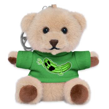 Zombie Cucumber Horror - Teddy Keyring - green - Front