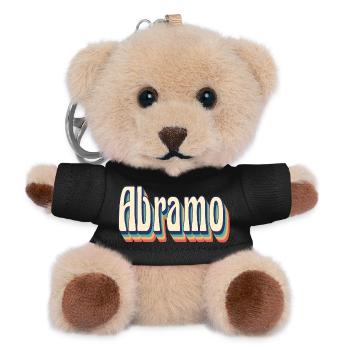 T-shirt Abraham rétro style vintage idée cadeau - Porte-clés ourson - noir - Devant