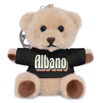 Albano t-shirt rétro vintage t-shirt idée cadeau - Porte-clés ourson - noir - Devant