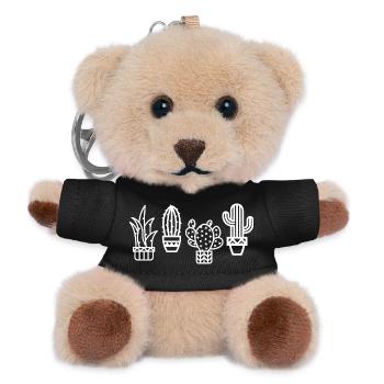 cactus favorite plant cacti icon cactus icon - Teddy Keyring - black - Front