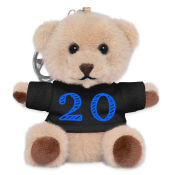 20. 20 YEARS. 20th ANNIVERSARY. 20TH ANNIVERSARY. - Teddy Keyring - black - Front