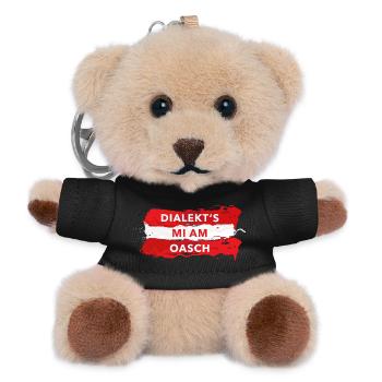 dialekts mi am oasch mundartsprüche österreich - Teddy Schlüsselanhänger - Schwarz - Vorne