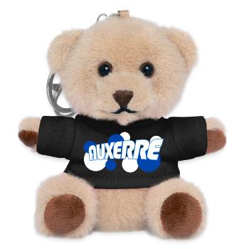 Auxerre Retro Typo Blue - Teddy Keyring - black - Front