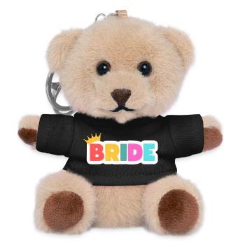 Équipe Bride ! Personnalisable - Porte-clés ourson - noir - Devant