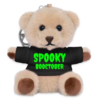 Spooky Booctober Jack-O'-Lantern Design - Porte-clés ourson - noir - Devant