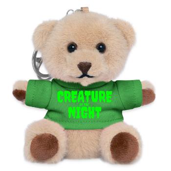 Creature of the Night Horror Text - Teddy Keyring - green - Front