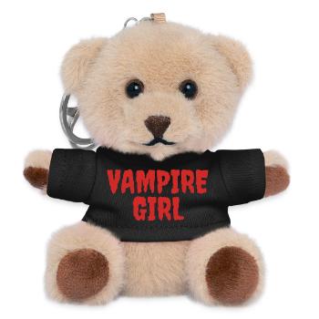 Vampire Girl Graphic Tee Design - Porte-clés ourson - noir - Devant
