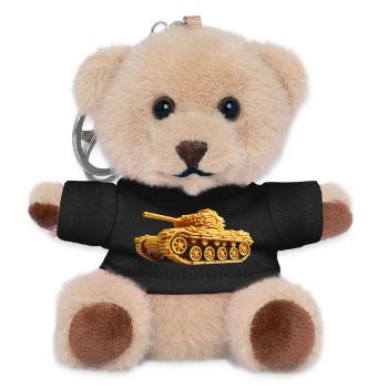 French Fries Tank | Frieze Tank - Teddy Keyring - black - Front