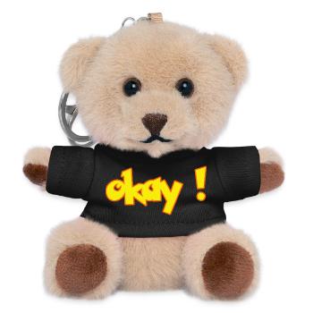 OKAY - Teddy Schlüsselanhänger - Schwarz - Vorne