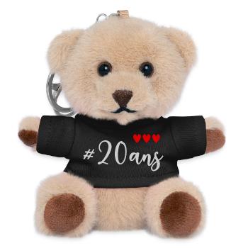 20. 20th ANNIVERSARY. 20 YEARS ANNIVERSARY. 20 YEARS. - Teddy Keyring - black - Front